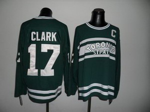 Toronto Maple Leafs 17 Wendel Clark green jersey