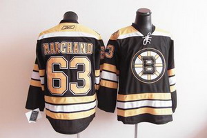 Boston Bruins 63 marchand black jersey