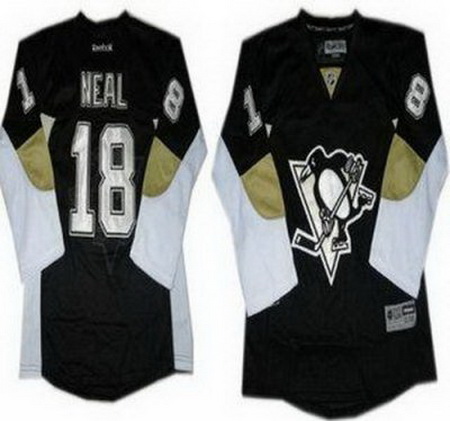 Kids Pittsburgh Penguins 18 James Neal Black NHL Jerseys