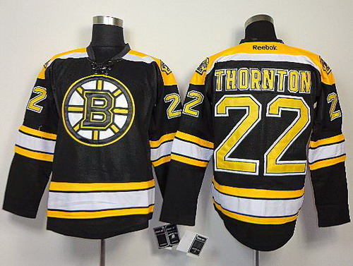 Boston Bruins 22 Shawn Thornton Black NHL Jersey