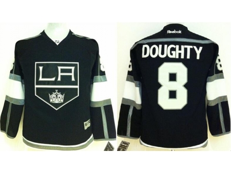 Kids Los Angeles Kings 8 Drew Doughty Black NHL Jerseys