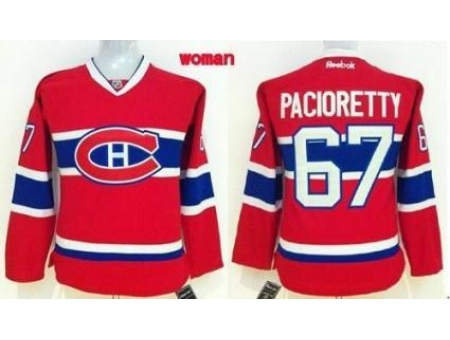 Women's Montreal Canadiens #67 Max Pacioretty Red Home Stitched NHL Jersey