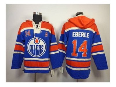 NHL Jerseys Edmonton Oilers #14 eberle blue[pullover hooded sweatshirt][patch A]