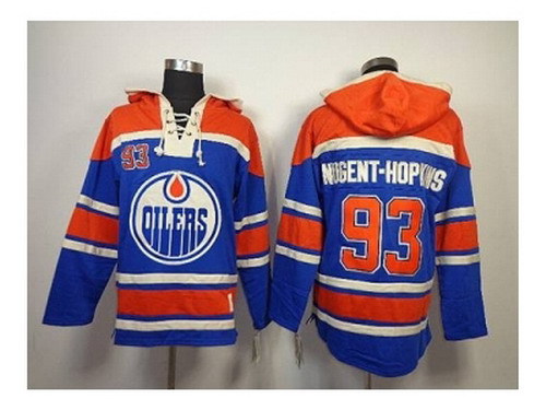 NHL Jerseys Edmonton Oilers #93 nugent-hopkins blue[pullover hoo