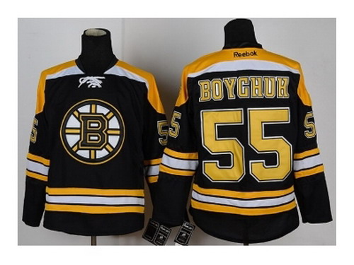 NHL Jerseys Boston Bruins #55 Boychuk Black Jerseys