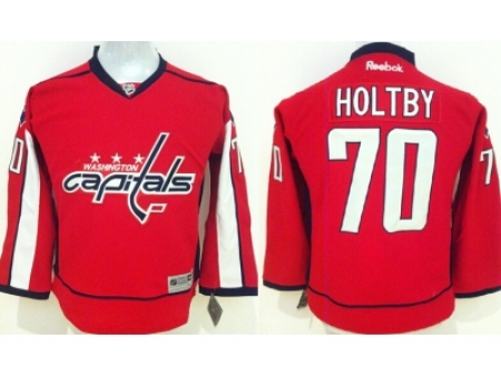 Youth NHL Washington Capitals #70 Braden Holtby Stitched Red jerseys