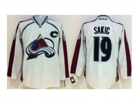 NHL Jerseys Colorado Avalanche #19 Sakic white[patch C]