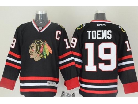 Chicago Blackhawks #19 Jonathan Toews Black Stitched NHL Jersey