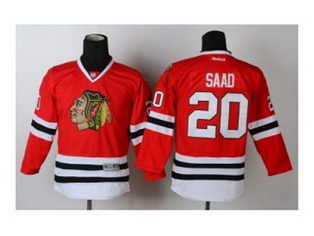 Youth nhl jerseys chicago blackhawks #20 saad red