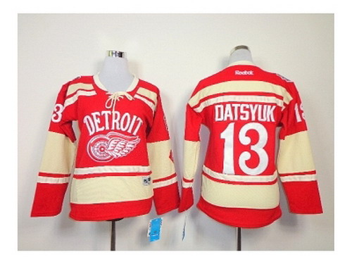 Women NHL Jerseys Detroit Red Wings #13 datsyuk red[2014 winter classic]