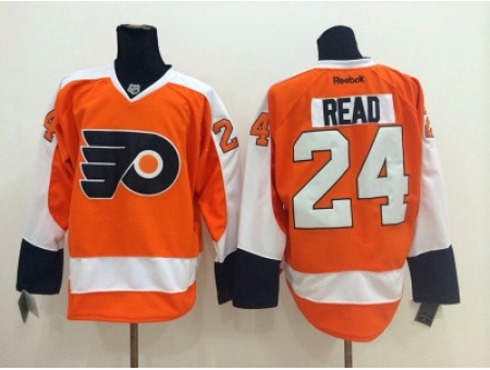 NHL philadelphia flyers #24 read orange-white jerseys