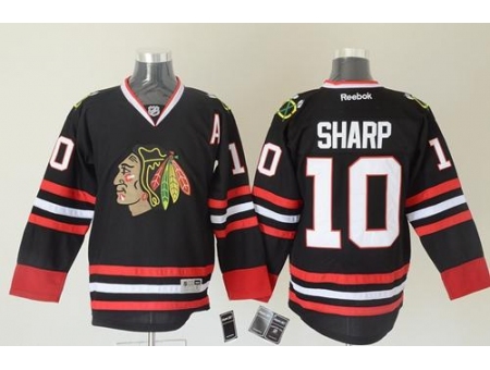 Chicago Blackhawks #10 Patrick Sharp Black Stitched NHL Jersey