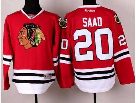 Chicago Blackhawks 20 Brandon Saad Red Hockey NHL Jerseys