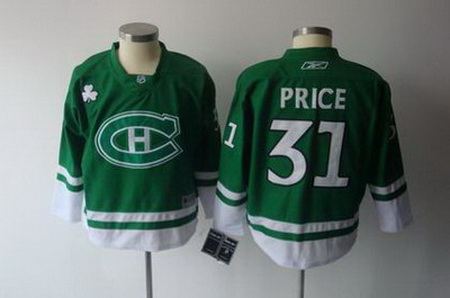 Youth KIDS Montreal Canadiens #31 Price CH green Jersey