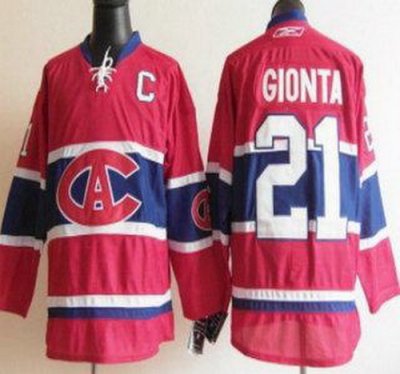 Montreal Canadiens 21 Brian Gionta Red NHL Jersey CA