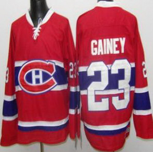 Montreal Canadiens 23 Bob Gainey Red Throwback CCM NHL Jersey