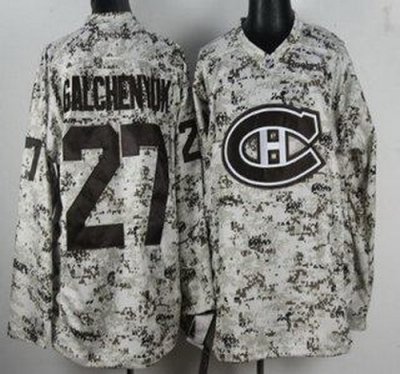 Montreal Canadiens 27 Alex Galchenyuk White Camo NHL Jersey