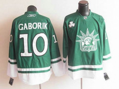 NHL Jerseys New York Rangers #10 gaborik green