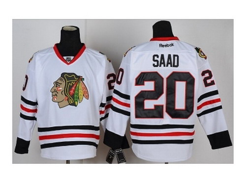 NHL Jerseys Chicago Blackhawks #20 Saad White Jerseys