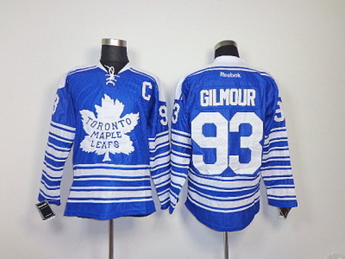 NHL Jerseys Toronto Maple Leafs #93 gilmour blue[2014 winter classic patch C]