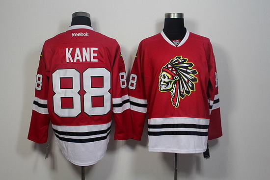 Chicago Blackhawks #88 Patrick Kane Red Skull Reebok Authentic Stitched NHL Jersey