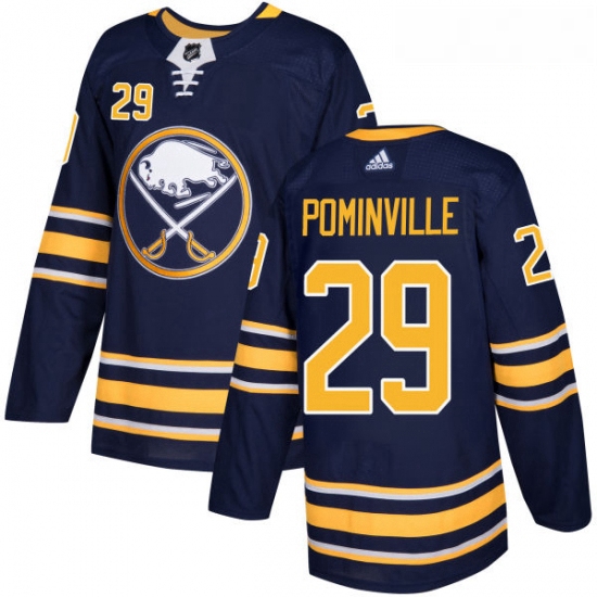 Youth Adidas Buffalo Sabres 29 Jason Pominville Authentic Navy Blue Home NHL Jersey