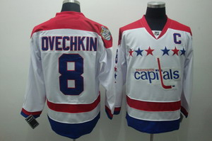 Washington Capitals 8 Alex Ovechkin white C patch