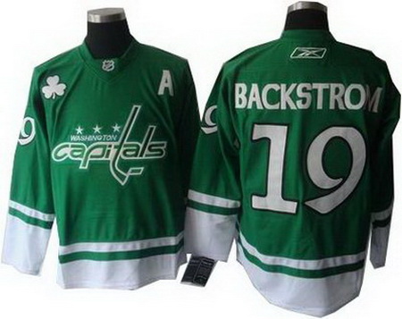 Youth Washington Capitals #19 Nicklas Backstrom Jerseys green