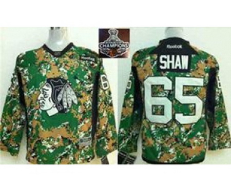 youth nhl jerseys chicago blackhawks #65 shaw camo[2015 Stanley cup champions]