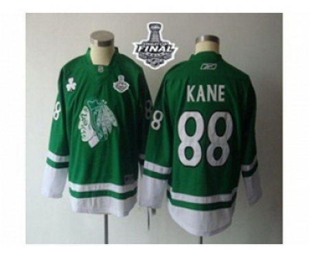 youth nhl jerseys chicago blackhawks #88 kane green[2015 stanley cup]