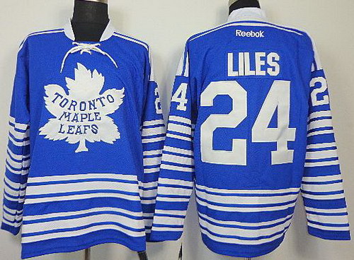 Toronto Maple Leafs 24 John-Michael Liles Blue NHL Jerseys