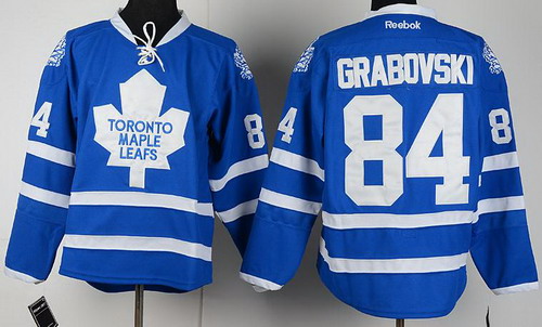 Toronto Maple Leafs 84 Mikhail Grabovski Blue NHL Jerseys