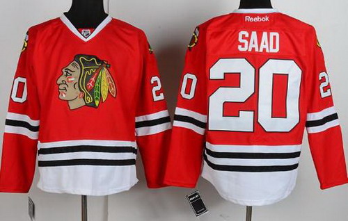 Chicago Blackhawks 20 Brandon Saad Red NHL Jerseys