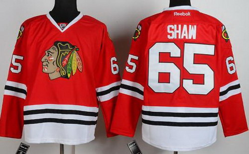 Chicago Blackhawks 65 Andrew Shaw Red NHL Jerseys