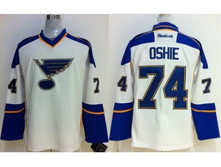 St.Louis Blues 74 TJ Oshie White NHL Jerseys