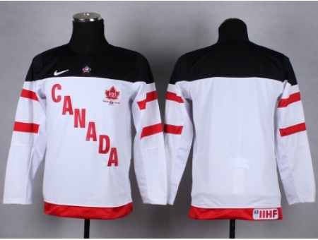 NHL Youth Team Canada Olympic blank white jerseys[100 th]