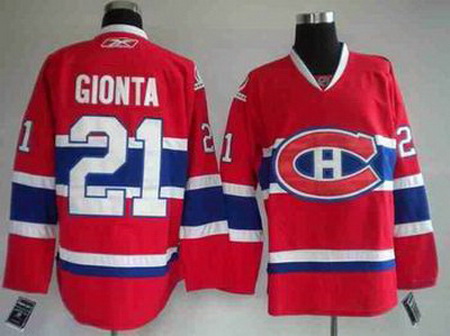 Youth Hockey Montreal Canadiens #21 Brian Gionta Red Jersey