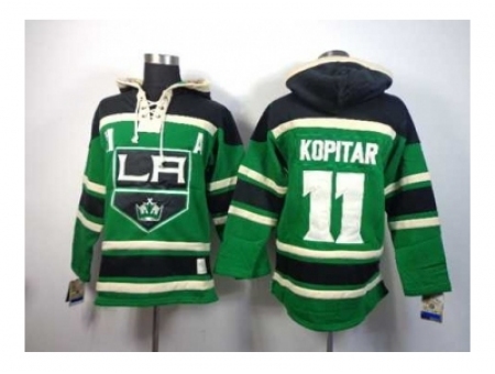 NHL Jerseys Los Angeles Kings #11 Kopitar green[pullover hooded sweatshirt][patch A]