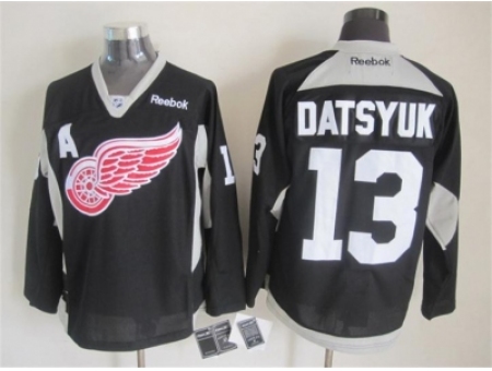 NHL detroit red wings #13 datsyuk black jerseys