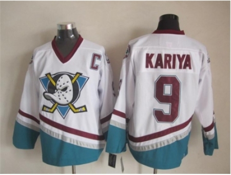 NHL Anaheim Ducks #9 kariya white jerseys restore ancient ways