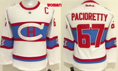 Canadiens #67 Max Pacioretty White 2016 Winter Classic Womens Stitched NHL Jersey