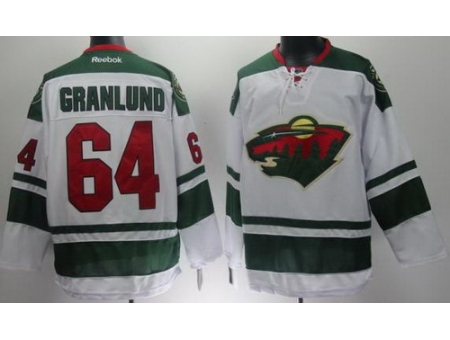 Minnesota Wild 64 Mikael Granlund White NHL Jerseys New