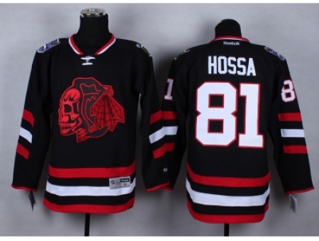 NHL Chicago Blackhawks #81 Marian Hossa Stitched black jersey[2014 new]