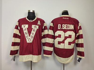 NHL Jerseys Vancouver Canucks #22 d.sedin red[patch A]