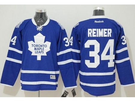 Toronto Maple Leafs #34 James Reimer Blue Stitched NHL Jersey