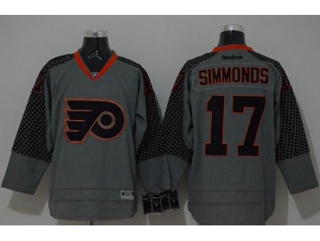 Philadelphia Flyers #17 Wayne Simmonds Charcoal Cross Check Fashion Stitched Jersey