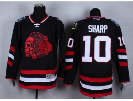 NHL chicago blackhawks #10 Patrick Sharp Stitched black jerseys[2014 new stadium]