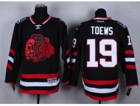 NHL Chicago Blackhawks #19 Jonathan Toews Stitched black jersey[2014 new]