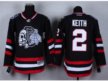 NHL Chicago Blackhawks #2 Duncan Keith Stitched black jerseys[2014 new]