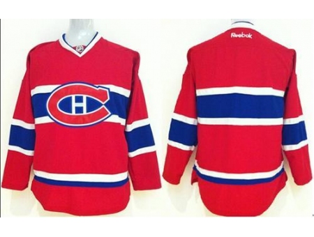 Kids Montreal Canadiens Blank Red NHL Jersey